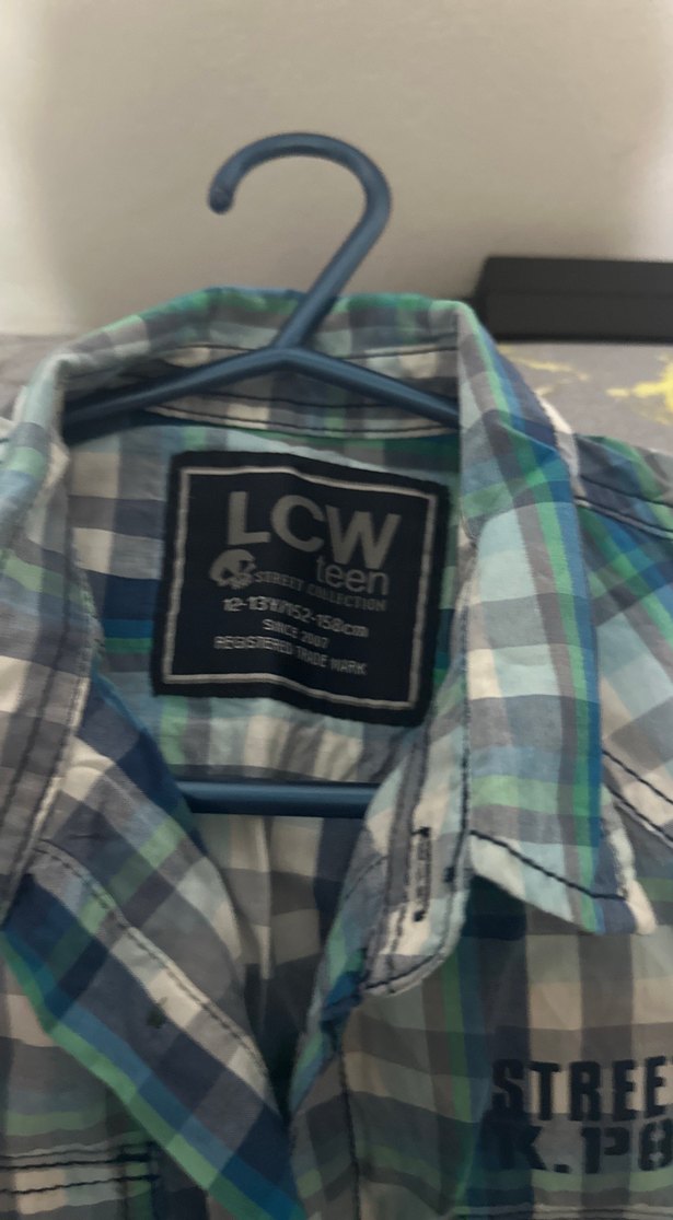 Erkek Gri Kısa Kollu Düğmeli Sokak Stili Gömlek - Görsel 3