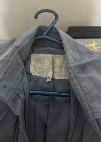 Gri Keten Erkek Uzun Kollu Gömlek - Görsel 4