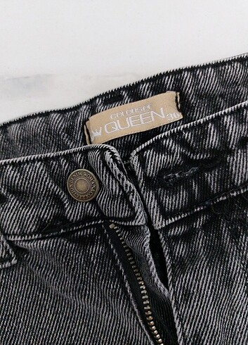 30 Beden siyah Renk Mom jean