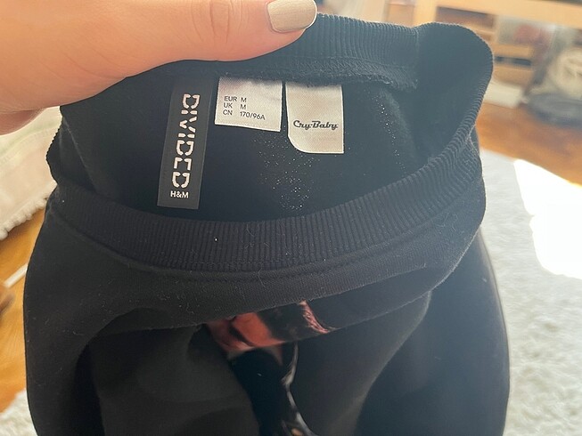 m Beden H&M baskılı sweatshirt