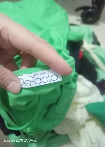 s Beden Yeşil Mini V Yakalı Kolsuz Elbise