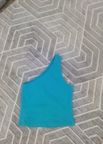 Mavi SARI MAVİ Tek Omuzlu ÇİFT OMUZLU Kadın Crop