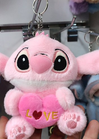 Pembe Renkli Sevimli Peluş Anahtarlık - Görsel 2