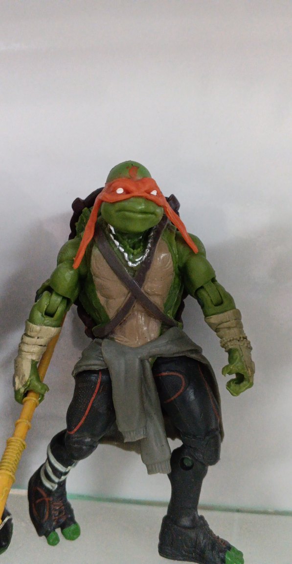 Koyu Renkli Khaki Ninja Kaplumbağa Figürü - Görsel 2