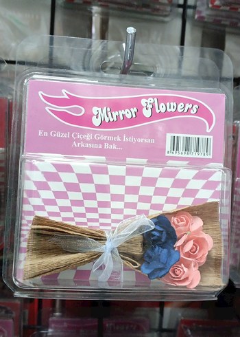Pembe Çiçekli Ayna Hediyesi - Görsel 2