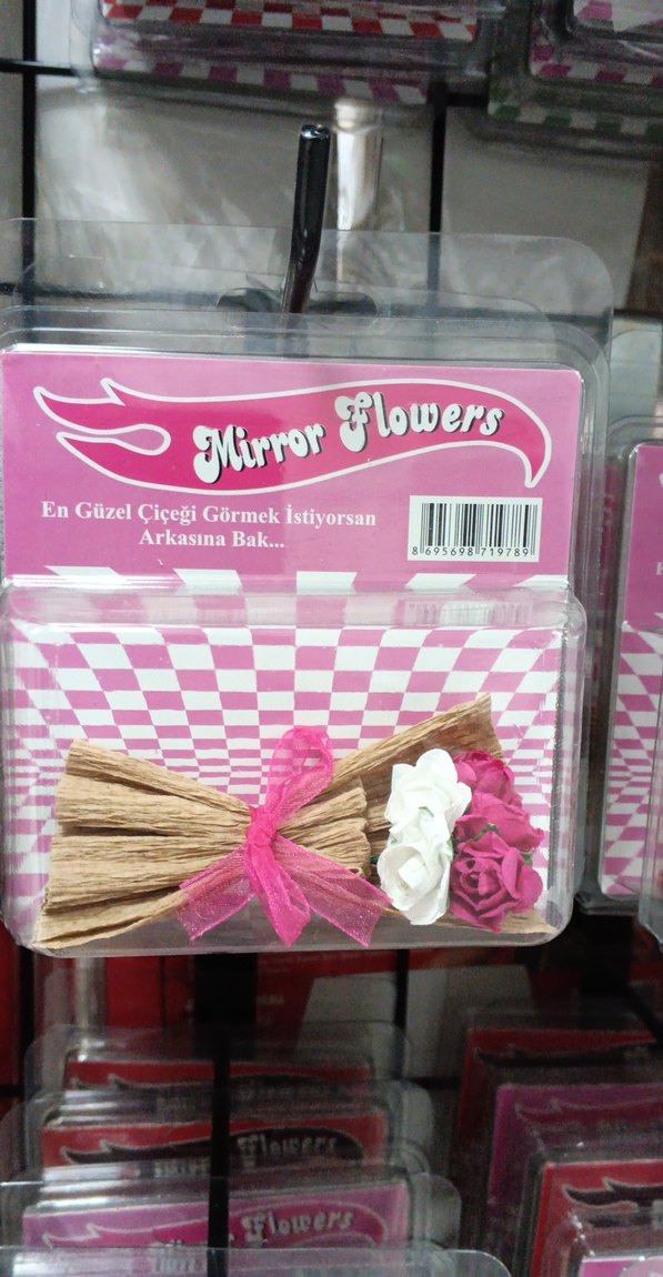 Pembe Çiçekli Ayna Hediyesi - Görsel 4