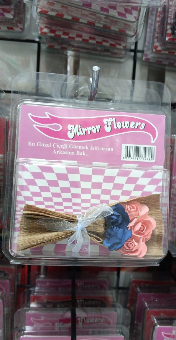 Pembe Çiçekli Ayna Hediyesi - Görsel 2