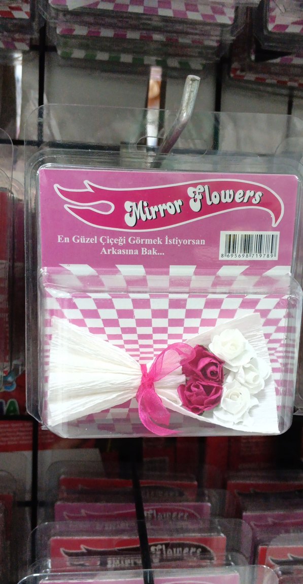Pembe Çiçekli Ayna Hediyesi - Görsel 5