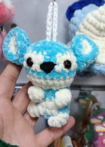 Renkli Mavi Peluş Anahtarlık Oyuncak - Görsel 2