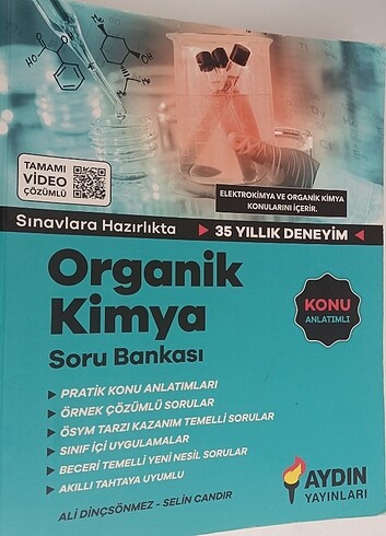 Aydın Yayınları organik kimya soru bankası 
