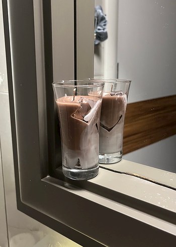 2K 2li latte hediyelik mum