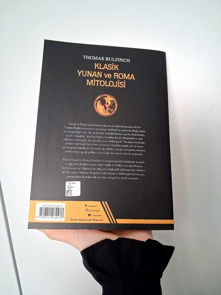 Thomas Bulfinch Klasik Yunan ve Roma mitolojisi kitap - Görsel 2