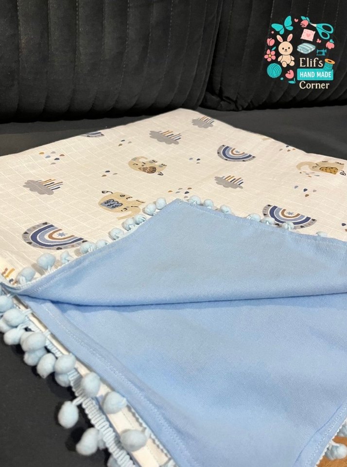 Bebek battaniyesi ve yastık Uyku Seti - Görsel 2