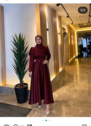 36 Beden bordo Renk Tesettür abiye 