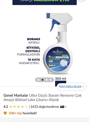 Peradax Leke Çıkarıcı Sprey 300 ml - Görsel 3
