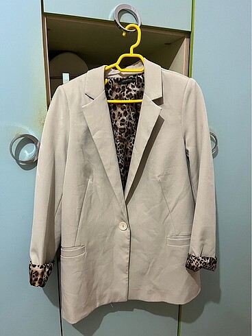Kadın krem blazer ceket