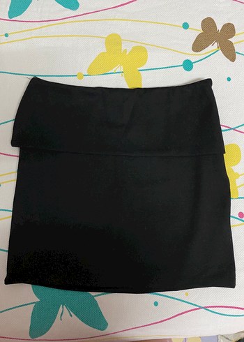 Siyah Basic Mini Etek