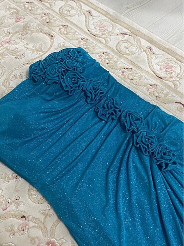 Şeref vural turkuaz abiye - Görsel 7