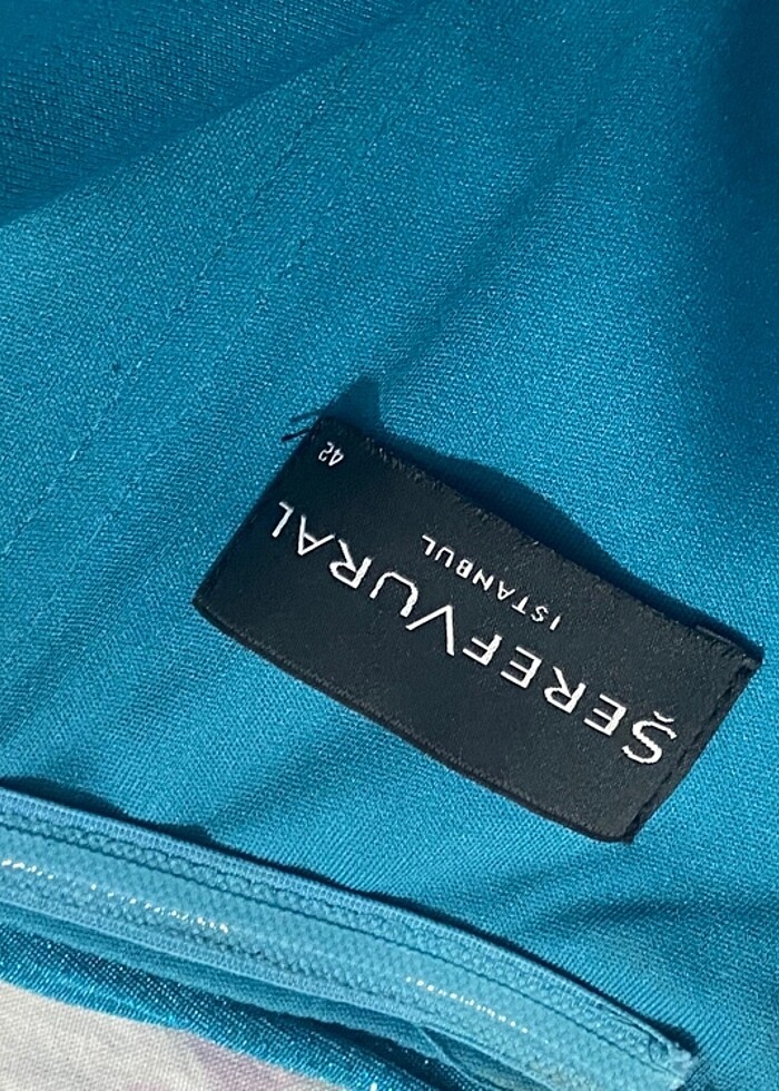 Şeref vural turkuaz abiye - Görsel 2