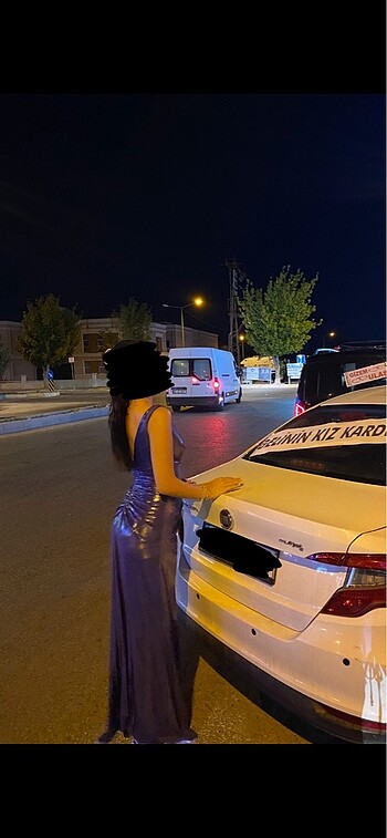 şeref vural mor parlak abiye - Görsel 5