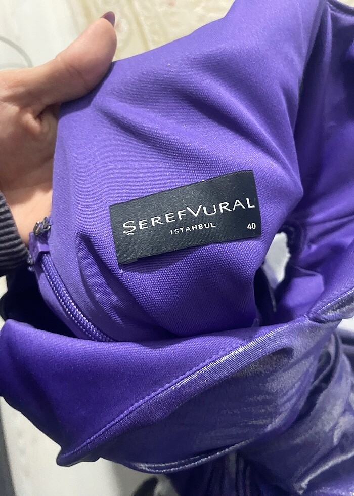 şeref vural mor parlak abiye - Görsel 4