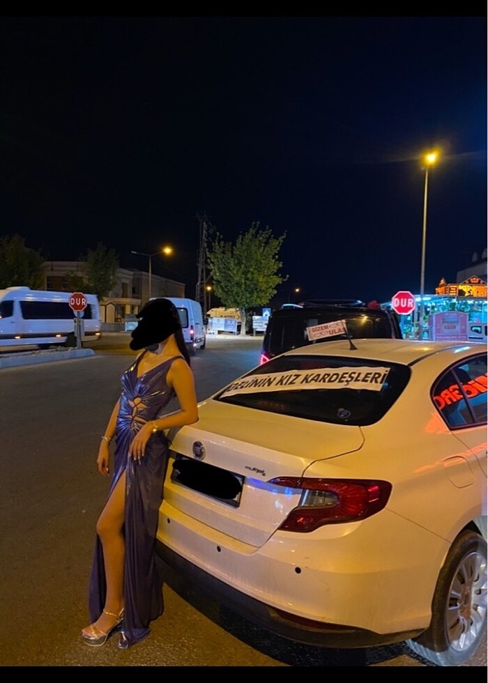 şeref vural mor parlak abiye - Görsel 2