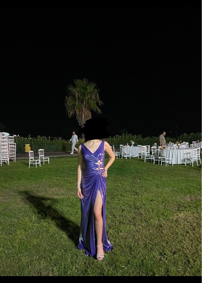 şeref vural mor parlak abiye - Görsel 3