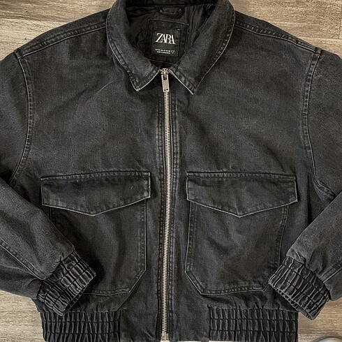 Zara ZARA BOMBER OVERSIZE KOT CEKET