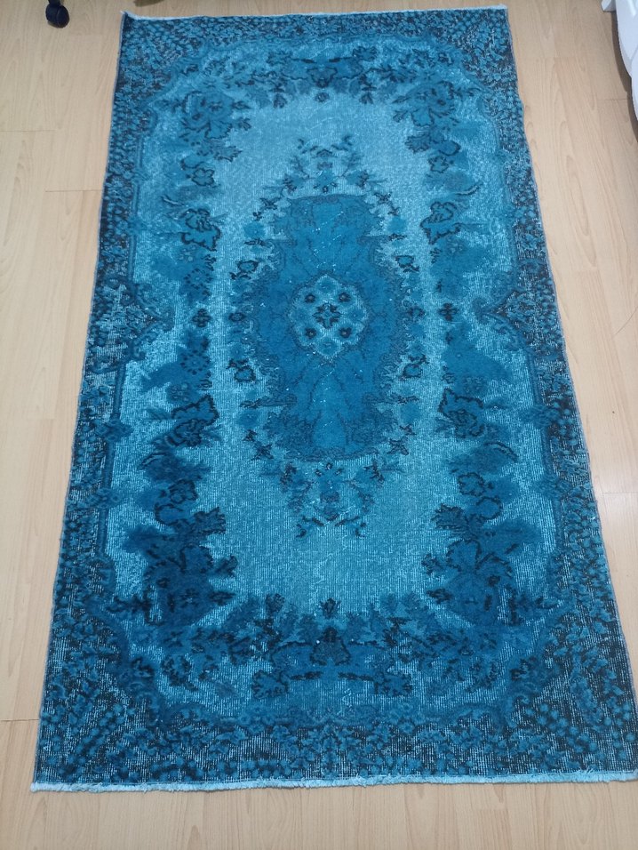 VINTAGE Dokuma Yün Isparta Halısı - Görsel 2