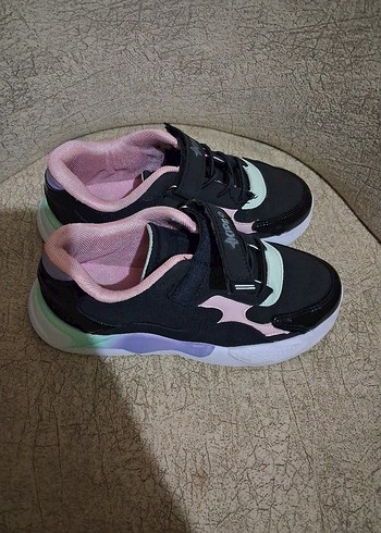 2K Kız Çocuk Pembe Baskılı Cırt cırt