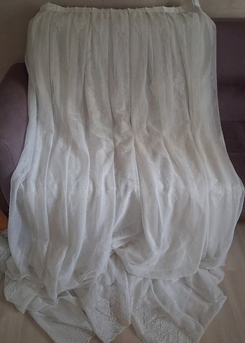 Bohem Tarzı Beyaz Tül Perde - Görsel 3