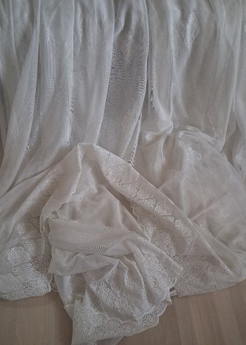 Bohem Tarzı Beyaz Tül Perde - Görsel 2