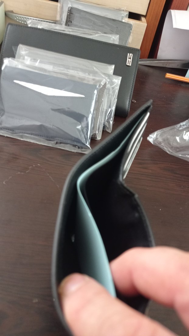 Düz Siyah Erkek Deri Cüzdan - Görsel 3