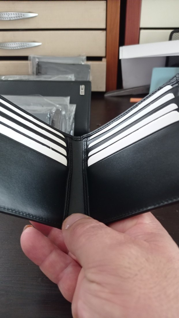 Düz Siyah Erkek Deri Cüzdan - Görsel 2