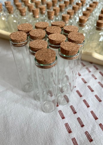 Mantar Tıpalı Cam Tüp