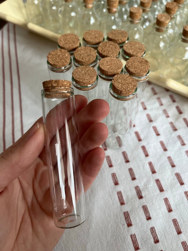 Mantar Tıpalı Cam Tüp - Görsel 2