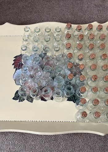 Mantar Tıpalı Küçük Cam Şişe