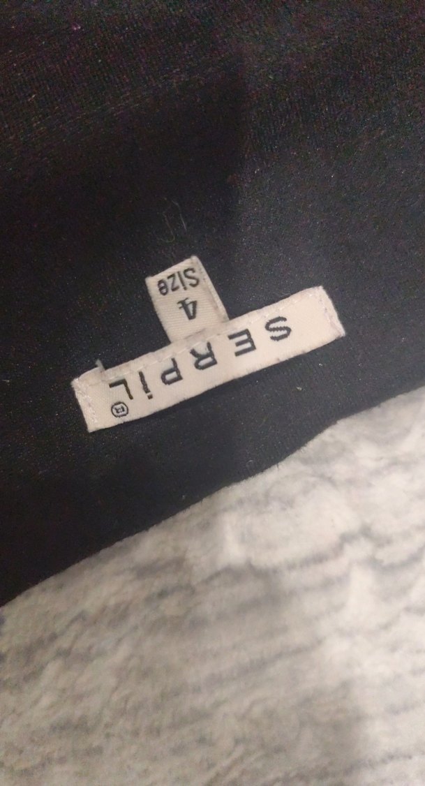 Düğmeli Siyah Uzun Kollu Kadın Kalem Elbise - Görsel 2