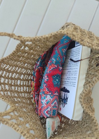 Bej Örgü Bohem Kadın Çanta - Görsel 3