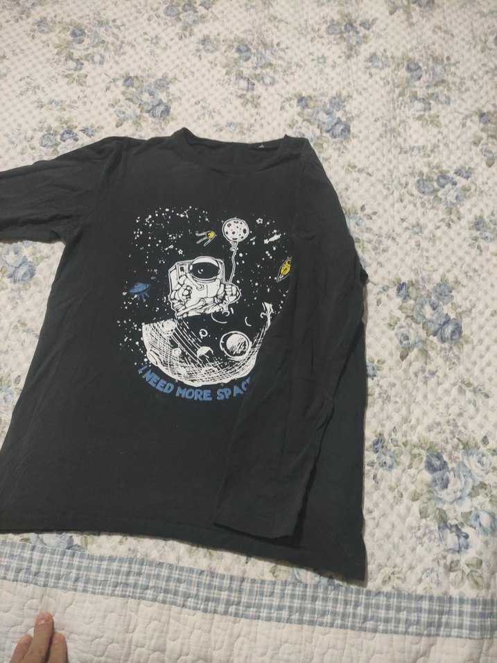 Rock Punk Siyah Uzun Kollu Baskılı erkek çocuk - Görsel 2