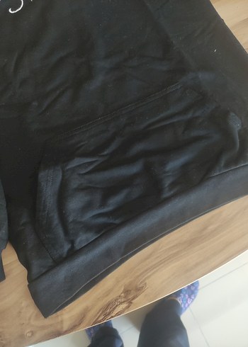 Erkek çocuk Kapüşonlu SiyahSweatshirt - Görsel 3