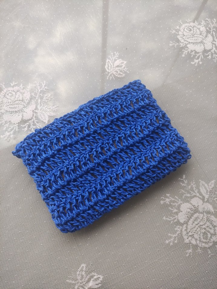 Mavi Örgü Kadın cuzdan - Görsel 4