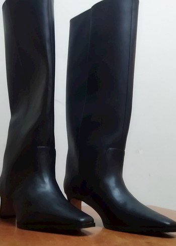 38 Beden siyah Renk Dizüstü Stiletto Topuklu Klasik Siyah Çizme