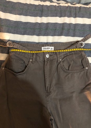 pull&bear kahverengi skater jean - Görsel 3