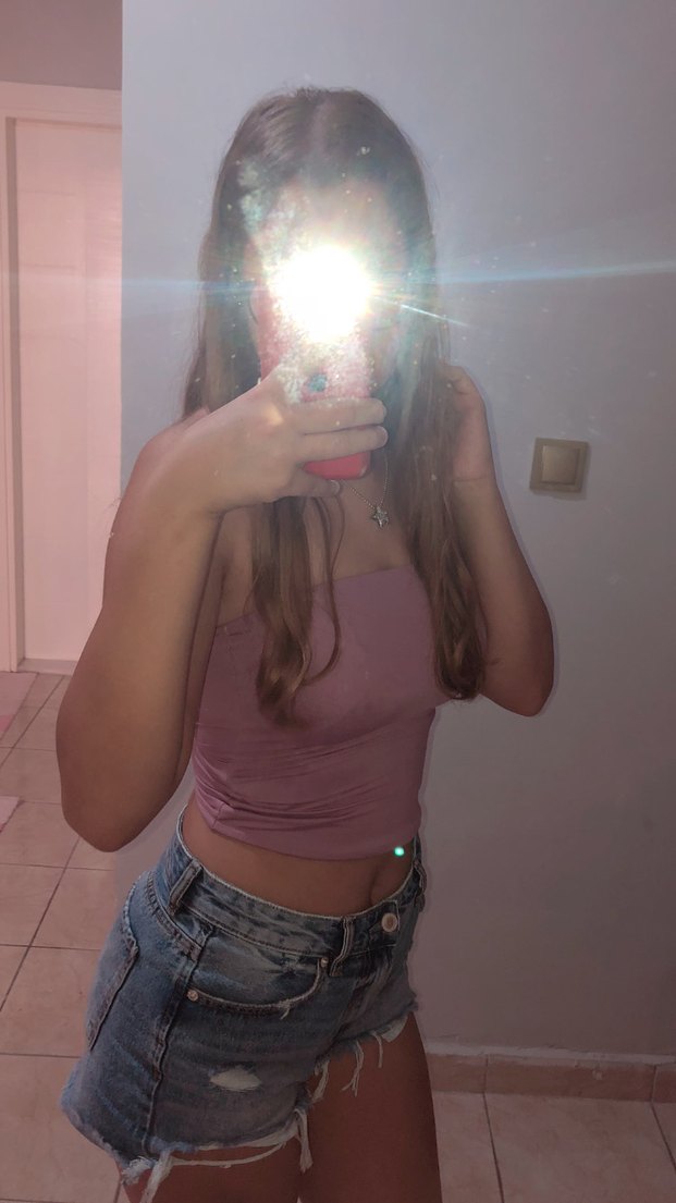 Bershka Pembe Straplez Bluz - Görsel 3