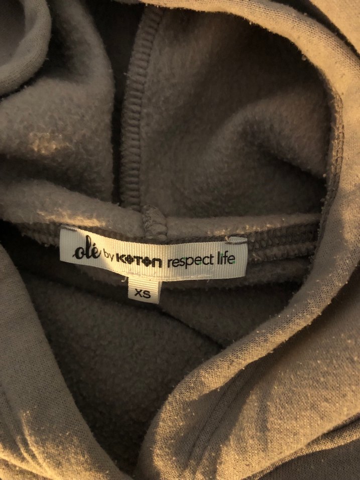 Koton Gri Kapüşonlu Kadın Sweatshirt - Görsel 2