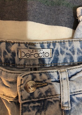 Buz Mavisi Kadın Wide Leg Jean - Görsel 2