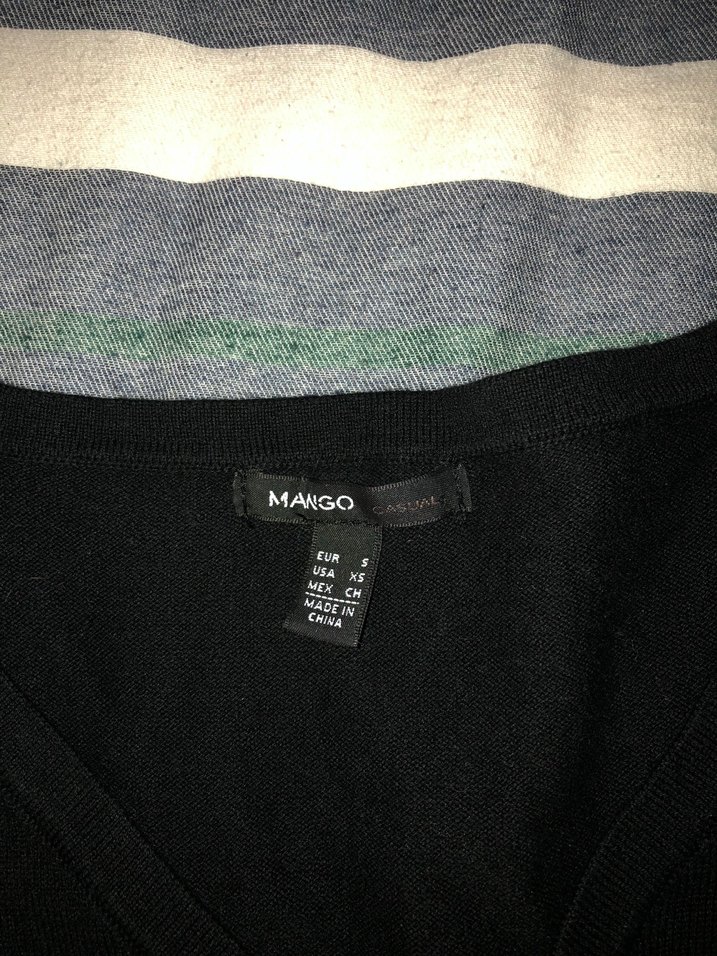 Siyah V Yaka Uzun Kollu Triko Elbise - Görsel 2