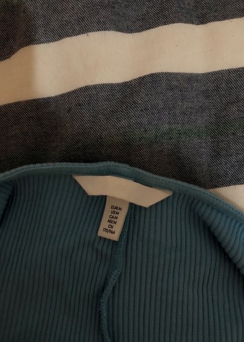 H&M midi boy sırt detaylı mavi elbise - Görsel 5