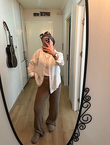 diğer Beden Bürümcük Müslim kumaş zara model pantolon